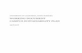 WORKING DOCUMENT CAMPUS SUSTAINABILITY PLAN