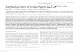 Context-dependent Robustness to 5' Splice Site Polymorphisms in ...
