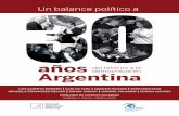 30 años del retorno a la democracia en la Argentina