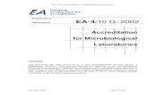 ea- 4/10 accreditation for microbiological laboratories
