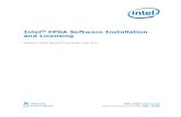 Intel® FPGA Software Installation and Licensing manual