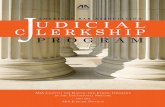 The Judicial Clerkship Program 10th Anniversary Brochure