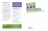 Safe and Sound leaflet