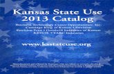 Kansas State Use 2013 Catalog