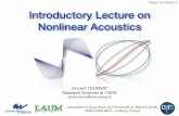 Introductory lecture on nonlinear acoustics (PDF)