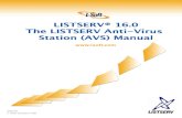 LISTSERV 16.0 Anti-Virus Station (AVS) Manual