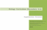 Biology Curriculum (Secondary 4‐6)