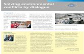 Solving environmental conflicts by dialogue