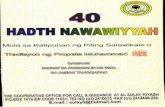 40 Hadith Nawawiyyah: Mula sa Katipunan ng mga Piling ...