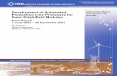 Development of Automated Production Line Processes for Solar ...
