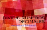 Dividir números decimales