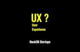 Hack2B Startups - UX?