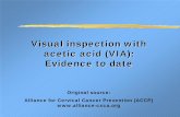 Visual inspection with acetic acid (VIA): Evidence to date