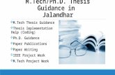 M.Tech/Ph.D. Thesis Guidance in Jalandhar