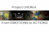 Project Orunia: From Emotions to Actions