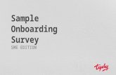 Sample Onboarding Survey - SME