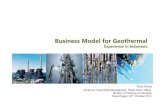 Business Model for Geothermal: Experience in Indonesia