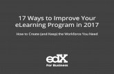 17 Ways to Improve Your eLearning Program in 2017