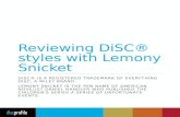 Reviewing DiSC® styles with Lemony Snicket