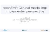 openEHR Clinical Workshop - Implementer perspective