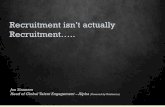 Recruitment isnt actually Recruitment