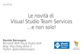 VS2017PI - Le novità di visual studio team services