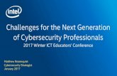 Challenges for the Next Generation of Cybersecurity Professionals - Matthew Rosenquist