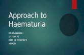APPROACH TO HAEMATURIA