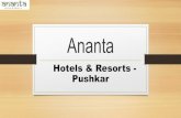 Pushkar resorts   Ananta Hotels & Resorts