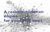 A recommendation engine for your php application