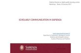Information literacy and scholarly communication in medical libraries of Sapienza