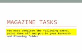 Magazine tasks slide share