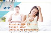 Acquire MTP Kit to finish your unwilling pregnancy
