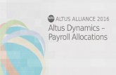Altus Alliance 2016 - Payroll Allocations