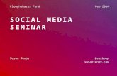 social media seminar - as prepared for Ploughshares Fund
