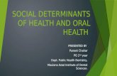 Social determinants of health and oral health
