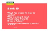 Bank ID from Oschadbank. Conference "Card business and technology",10/10/2015