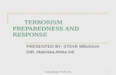 Terrorism preparedness and response