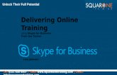 Delivering online training
