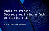 Proof of Transit: Securely Verifying a Path or Service Chain