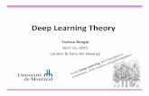 Deep Learning Theory by Yoshua Bengio
