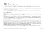 Schedule of Std Prices - Eskom
