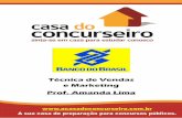Escriturário Banco do Brasil - Técnica de Vendas e Marketing 2013