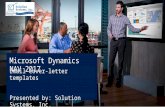 Microsoft Dynamics NAV 2017 - Email cover-letter templates