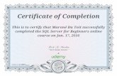 Certificate of Completions - UC-342BBD8T