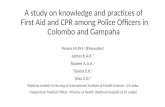A study on knowledge and practices of First Aid and CPR among Police Officers in Colombo and Gampaha