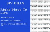 Siv Hills Ready To Move Apartments in Gachibowli Hyderabad