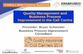 Business process optimisation in the contact centre   presentation
