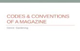 Codes & conventions of a magazine
