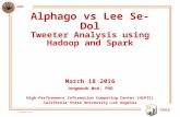 Alphago vs Lee Se-Dol: Tweeter Analysis using Hadoop and Spark